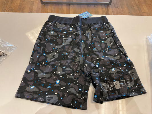 Bape Space Camo Shorts Black