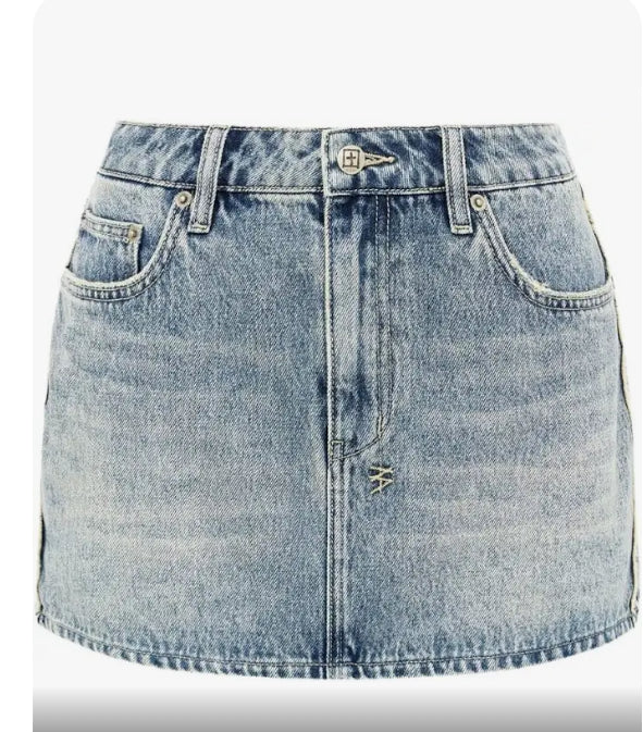 Ksubi Low Rider Mini Frayed Skirt