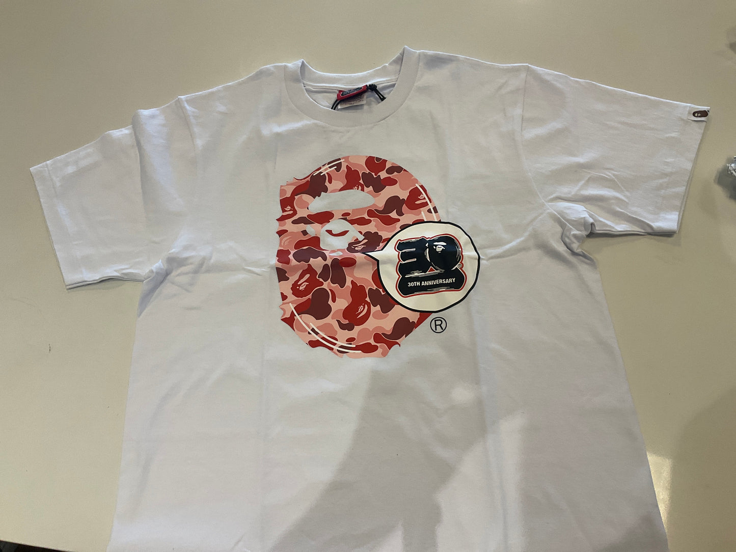 Bape Tee 30th Anniversary pink