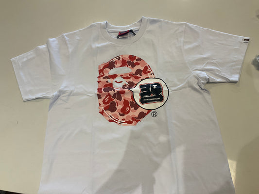 Bape Tee 30th Anniversary pink