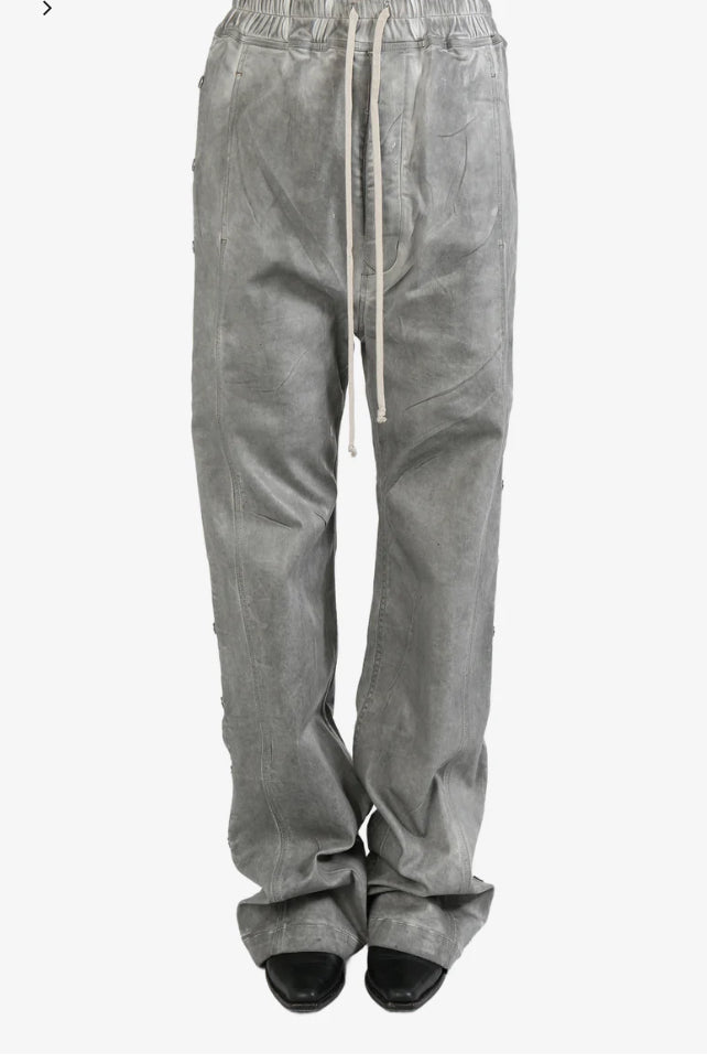 RICK OWENS DRKSHDW - Women Denim Pusher Pants 08 PEARL