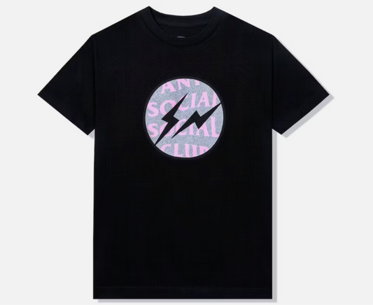 Anti Social Club Tee x Fragment Black