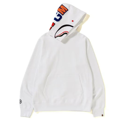 Bape Shark Pullover Hoodie White