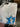 Pieces P Star Tee White Blue