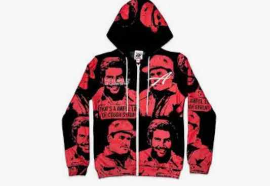 Asaali x That’s A Awful Lot of Cough Syrup Zip Hoodie Red