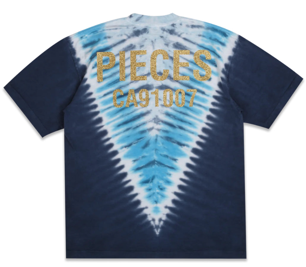Pieces Tie Dye PCS Tee Shirt Blue