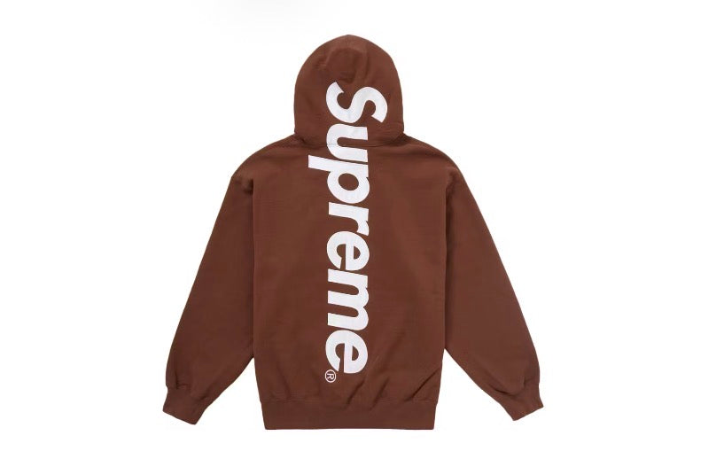 Supreme Appliqué Hooded Sweatshirt Brown