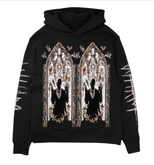 Who Decides War x Wham Hoodie Black