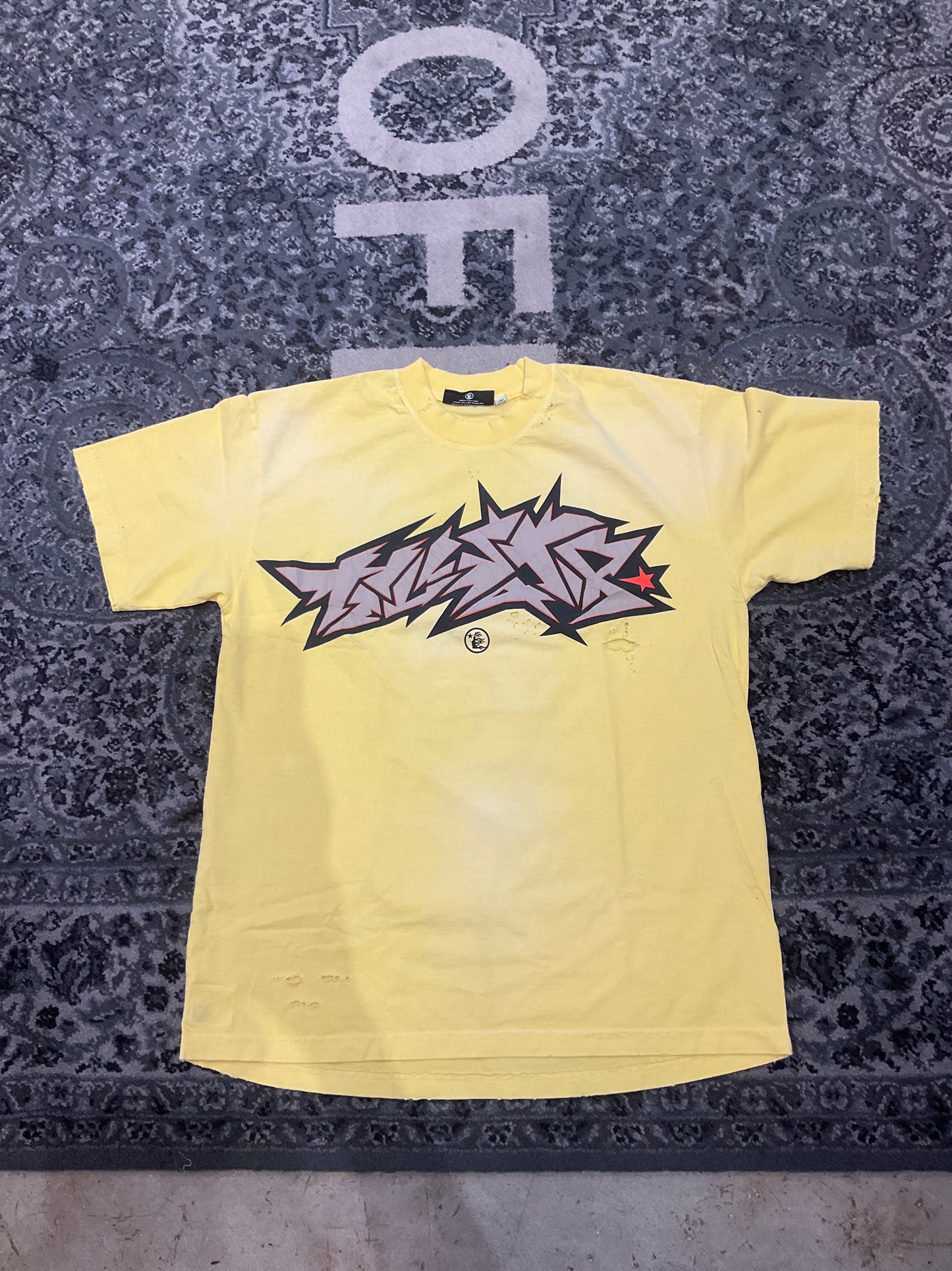 Hellstar Unreleased Cracking Yellow Tee