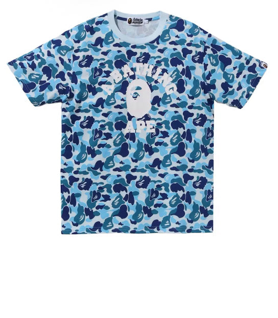 Bape ABC Camo College Tee Blue