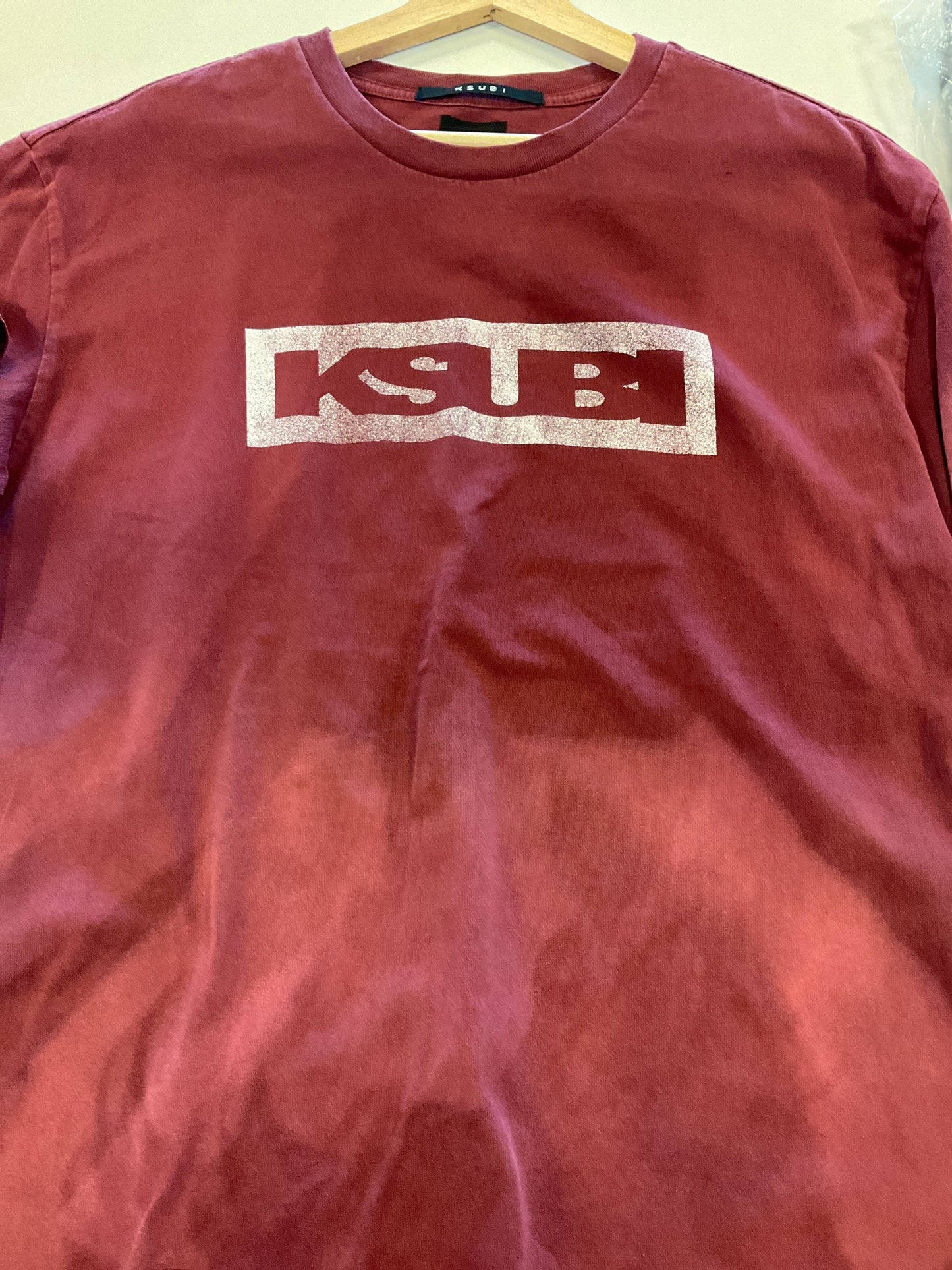 Ksubi Box Logo SS Biggie Tee Cabernet