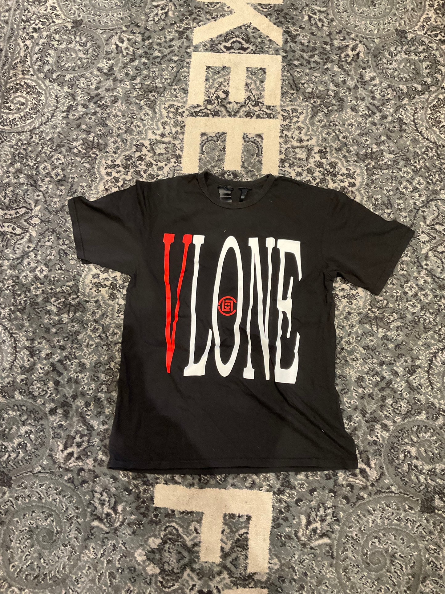 Vlone Front Logo Tee Black & Red