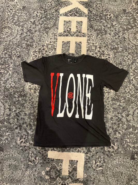 Vlone Front Logo Tee Black & Red