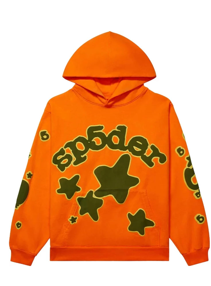 Sp5der Beluga Hoodie Orange