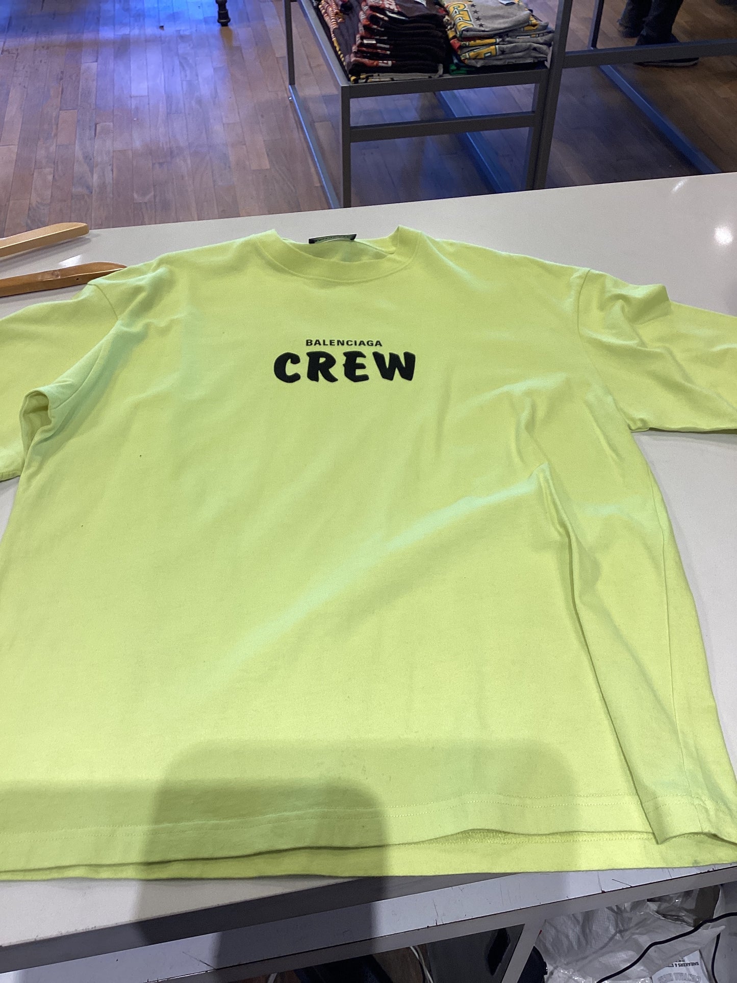 Balenciaga crew green tee