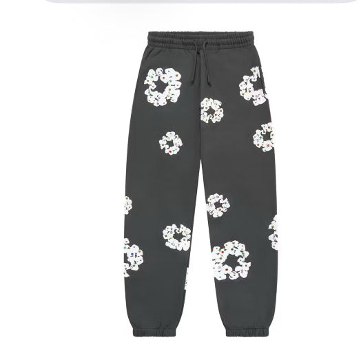 Denim Tears Rhinestone Cotton Wreath Sweatpants