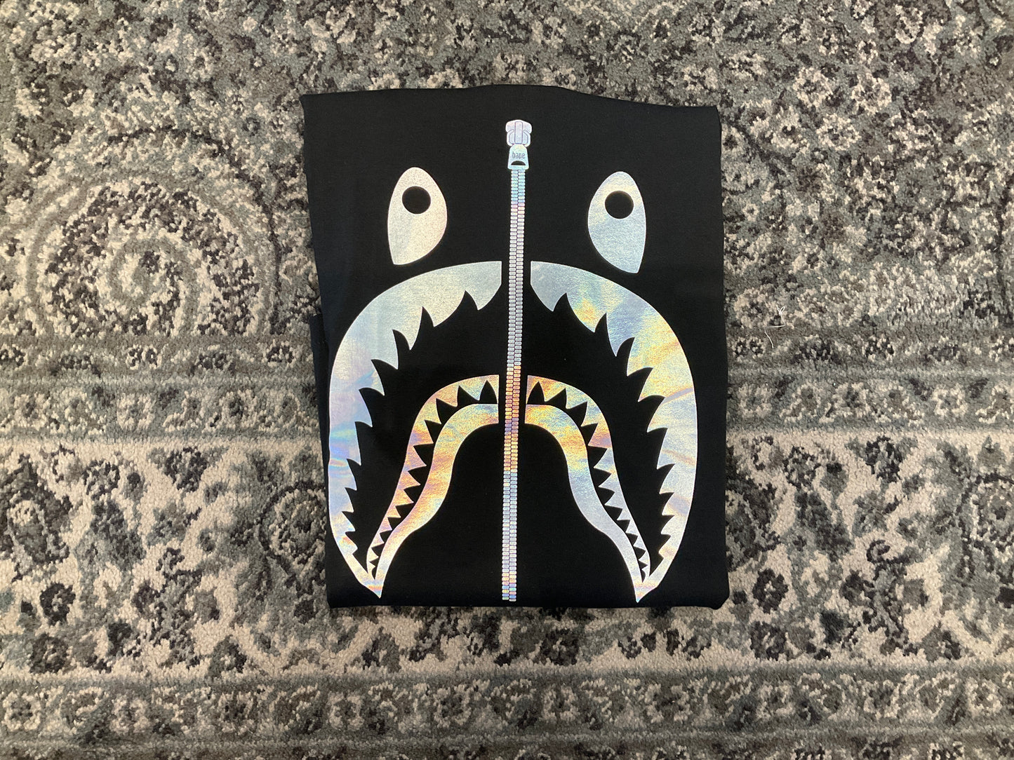 Bape Silver Shark Tee