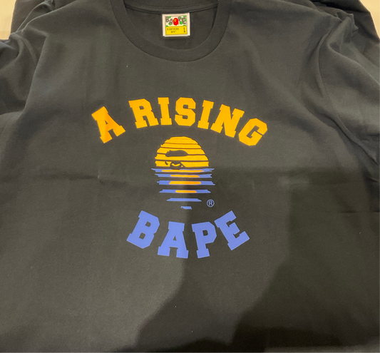 A Rising Bape Black Tee