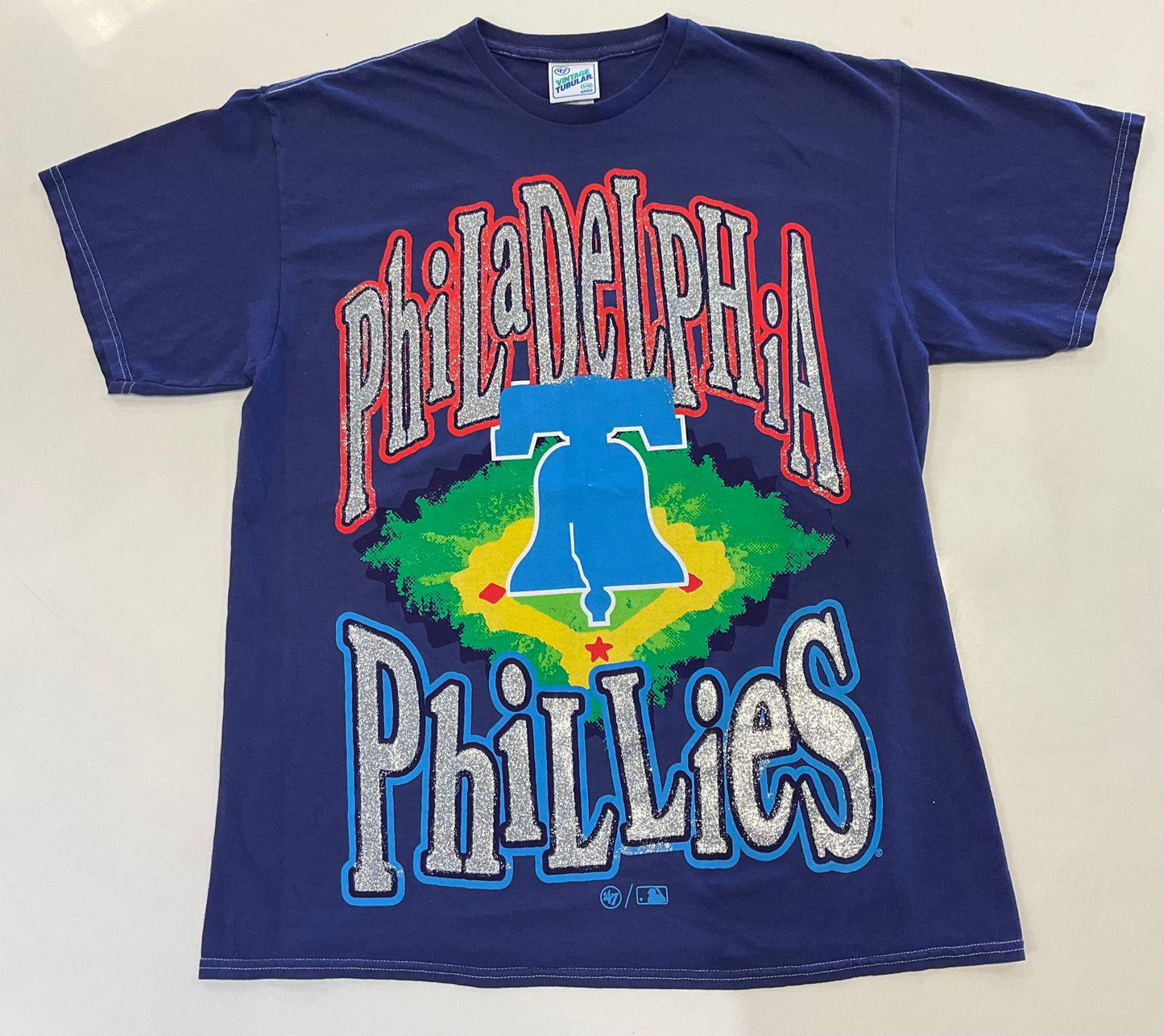 Philadelphia Phillies Deep Space Purple ‘47 Vintage Tubular Tee
