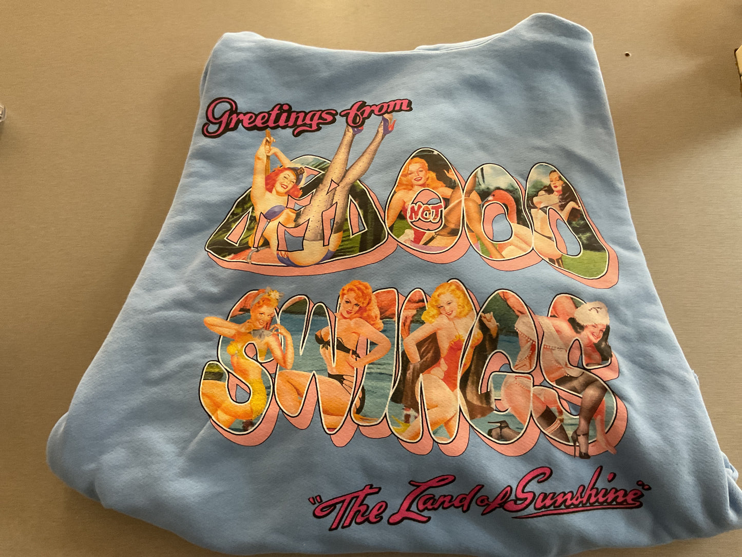 Mood Swings Hoodie Light Blue