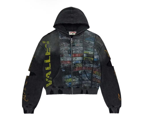Vale Forever Glitch Waffle Thermal Zip Up