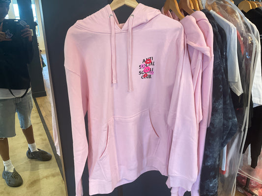 Anti Social Social Club Lipstick Hoodie Pink