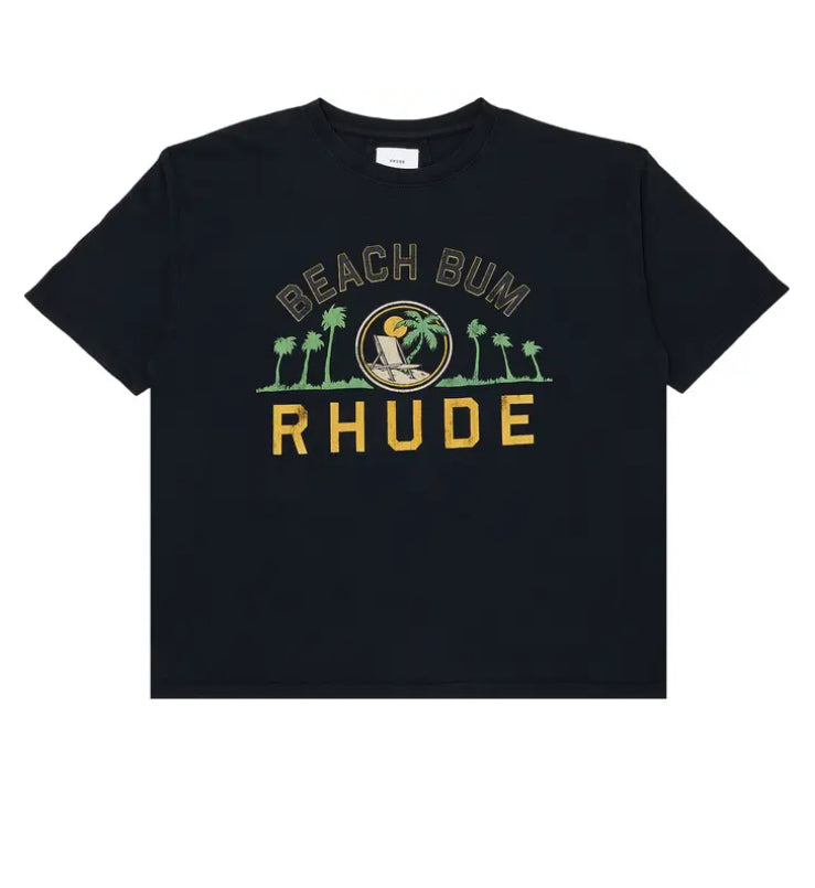 Rhude Palmera Tee Vintage Black