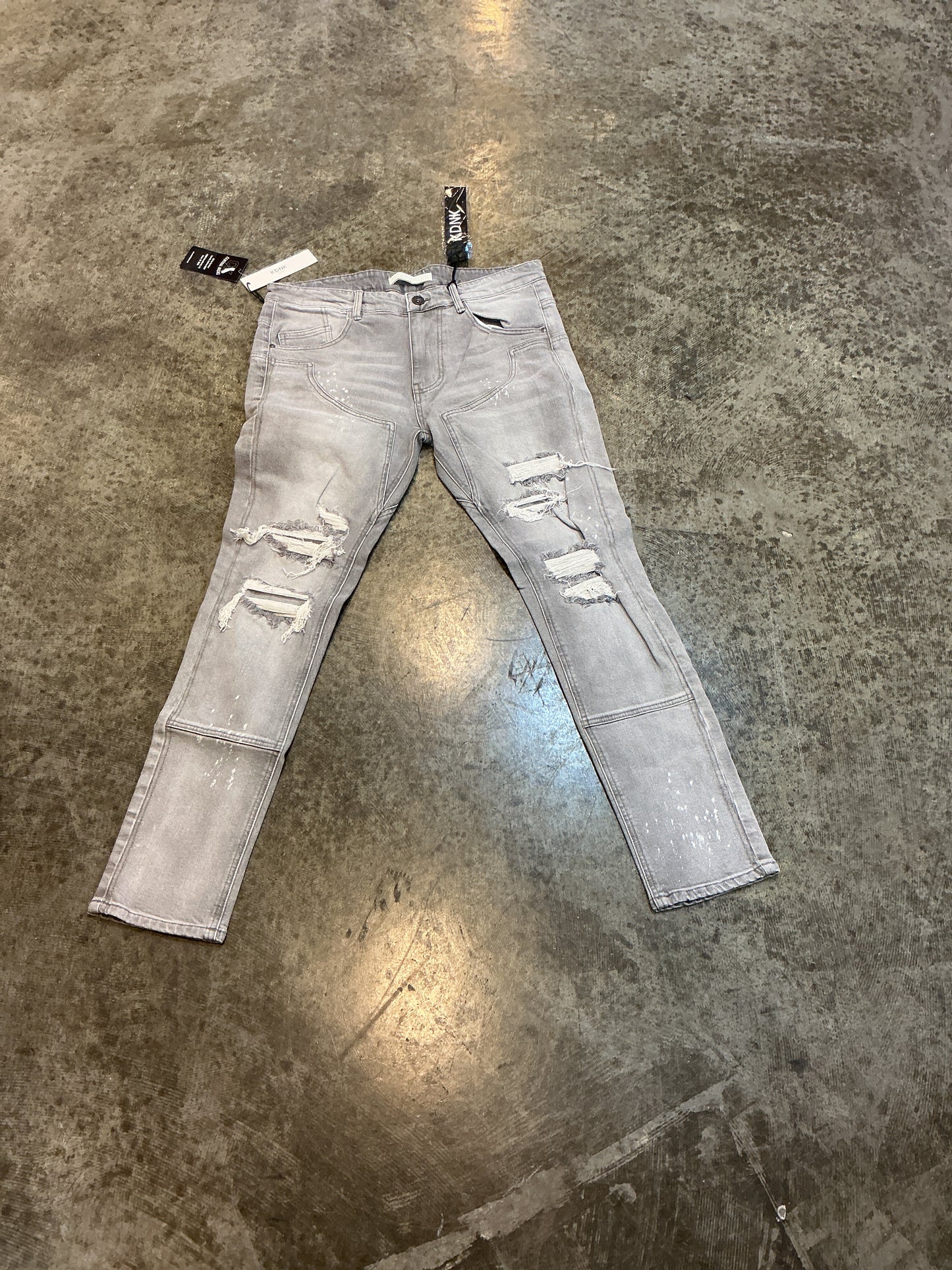 KDNK skinny cargo grey