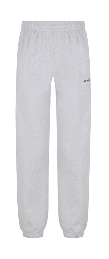 Off White Grey Diagonal Logo Sweats Grey