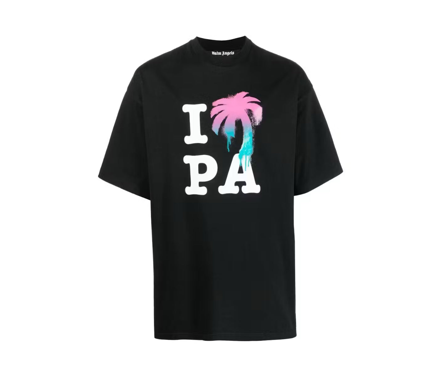 Palm Angels I Love PA Black Tee