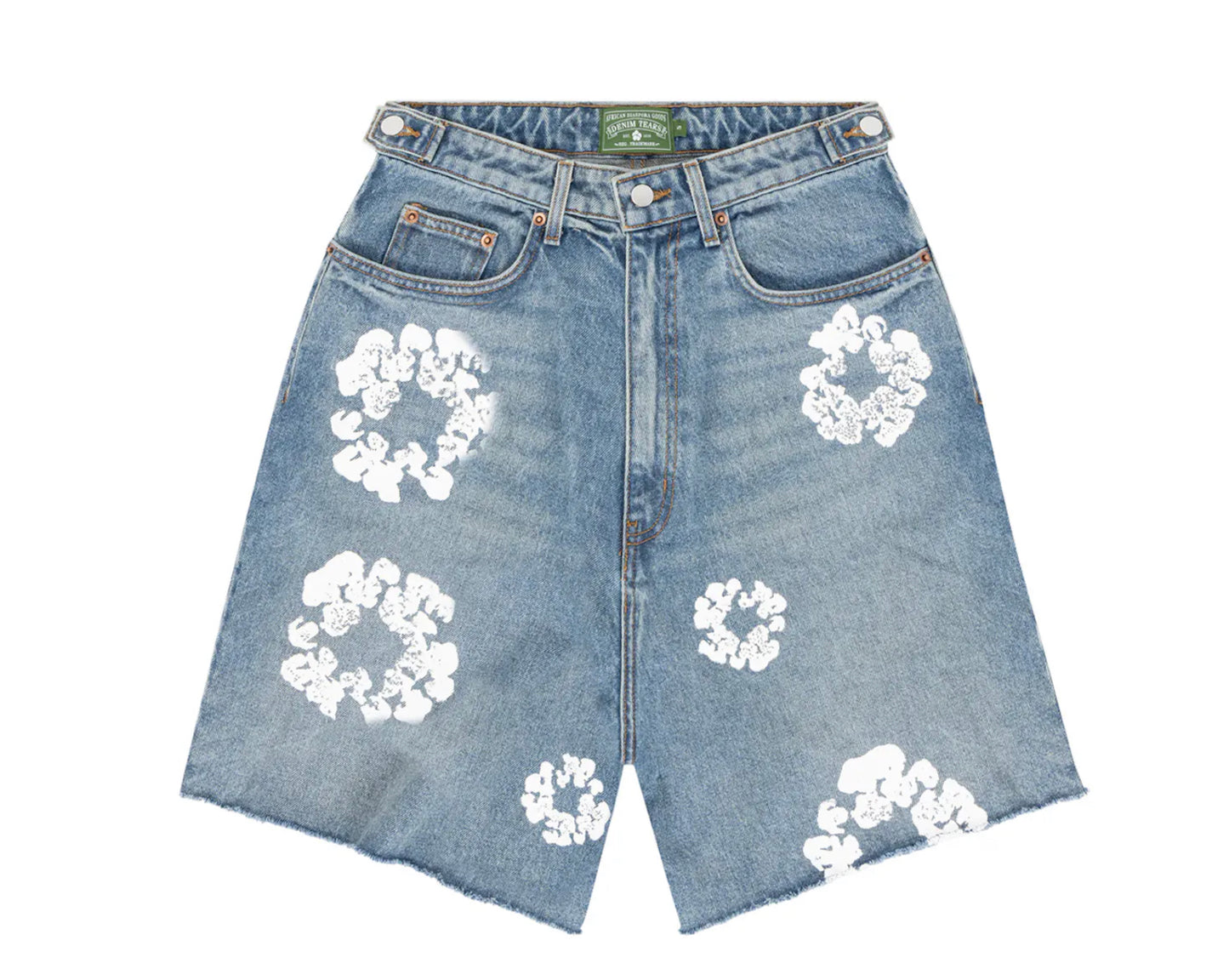 Denim Tears Cotton Wreath Denim Shorts