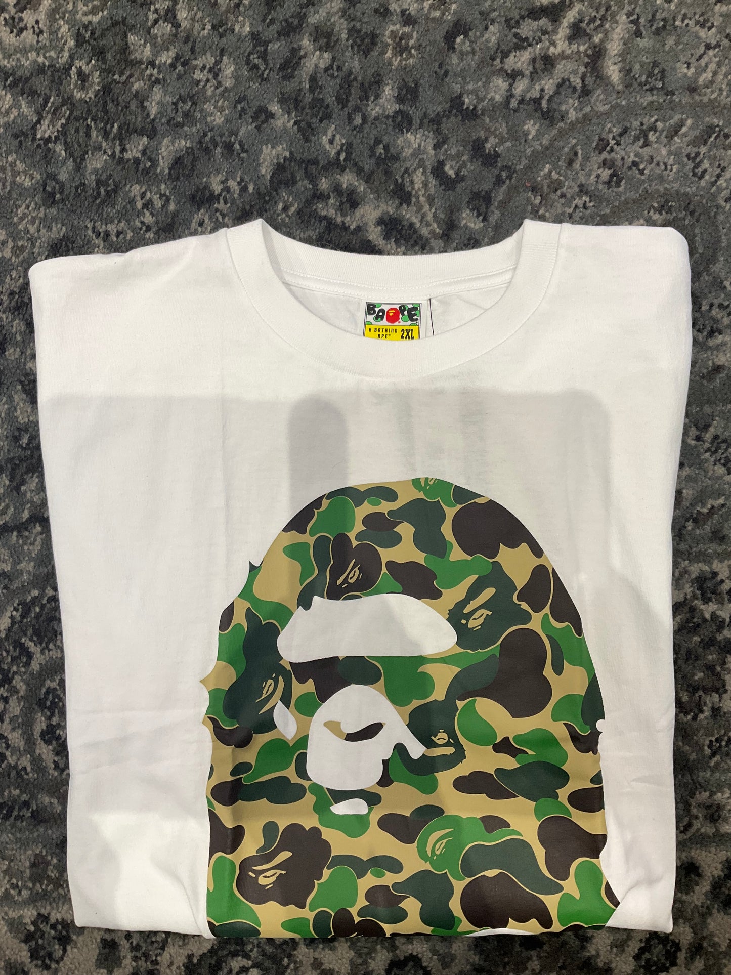 Bape Big Ape Camo Classic Tee White