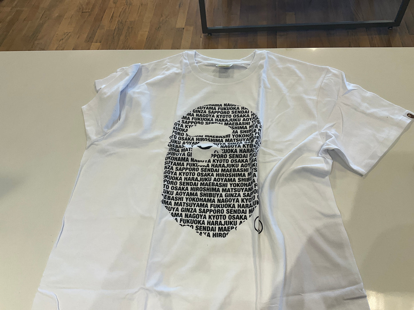 Bape Tee Tokyo Lettering White