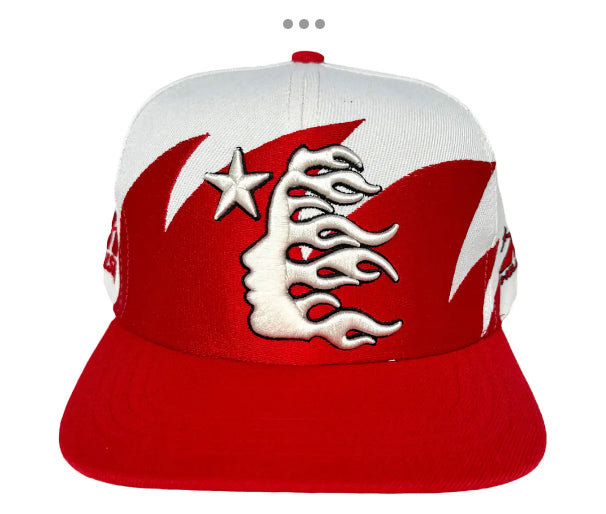Hellstar Shark Teeth Snapback Red/White