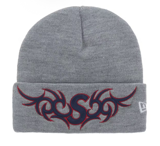 Supreme New Era S Logo Beanie Gray