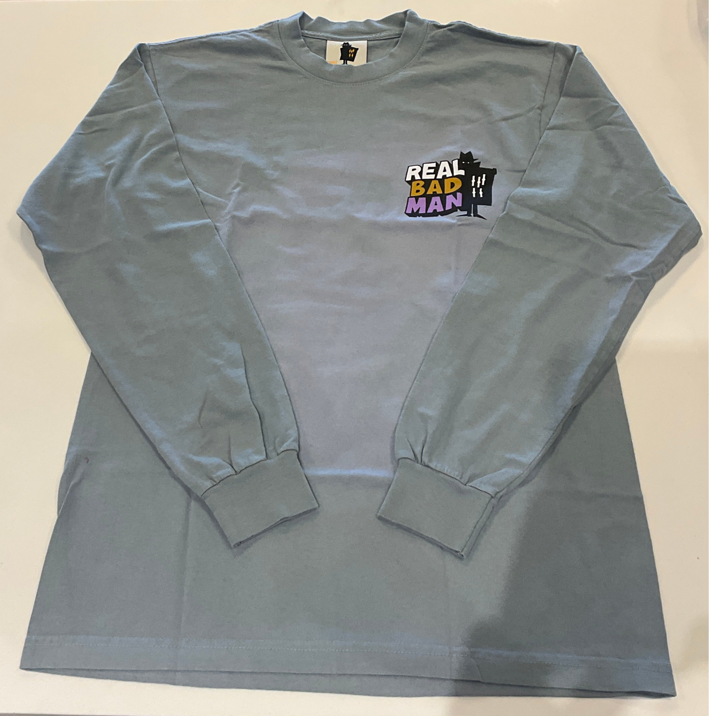 Real Bad Man Pink Car LongSleeve Grey