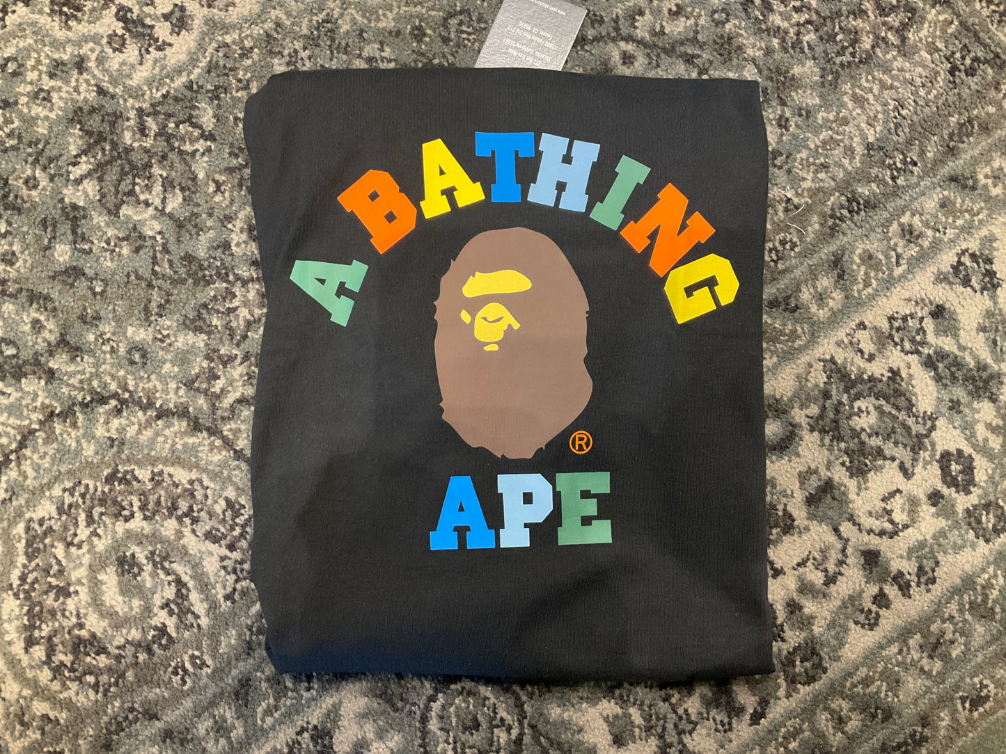 Bape ABC Multi Color Black Tee