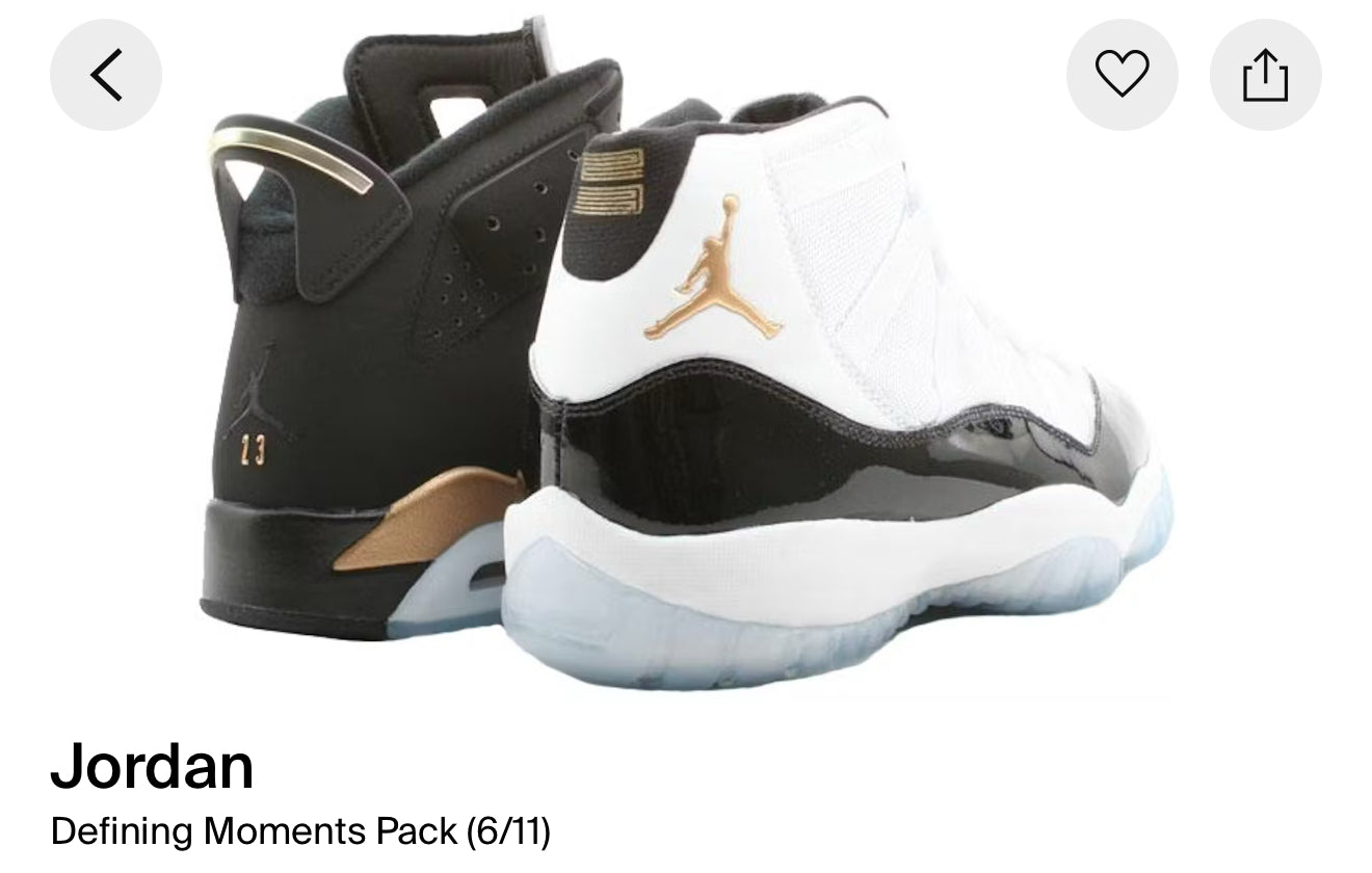 Jordan Defining Moments Pack 6/11