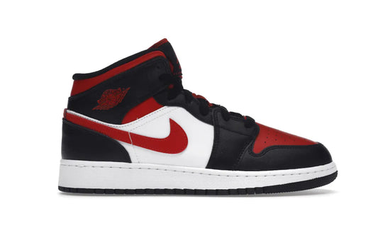Air Jordan 1 Mid Black Fire Red (GS)