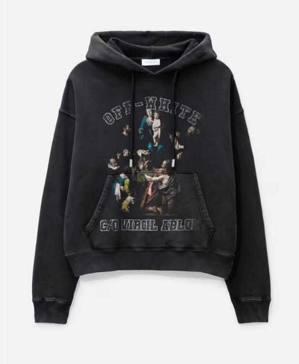 Off White Mary Skate Hoodie Black/White