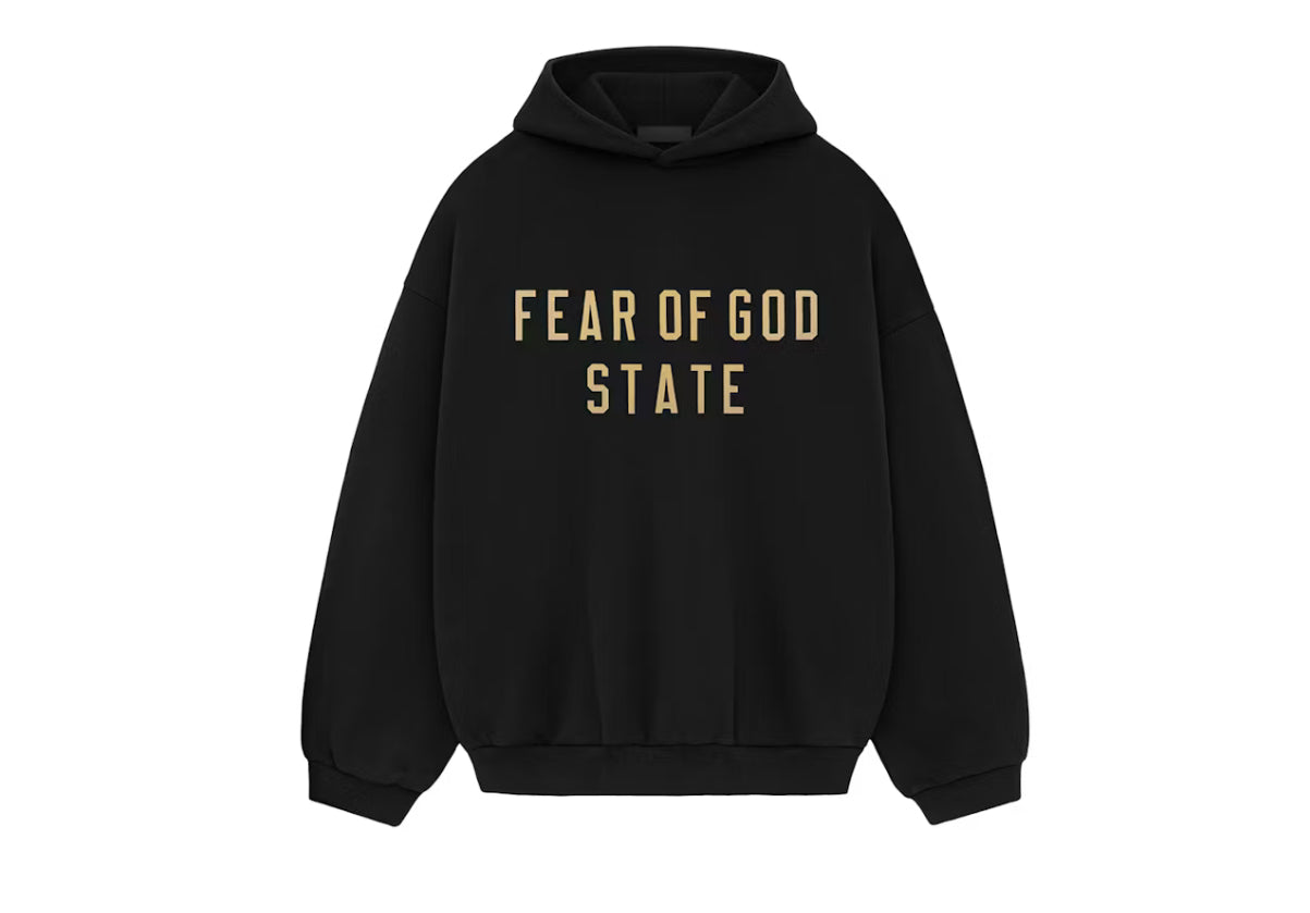 fear of god state Black Hoodie