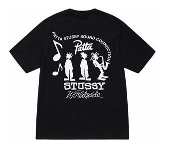 Stussy x Patta Sound black tee