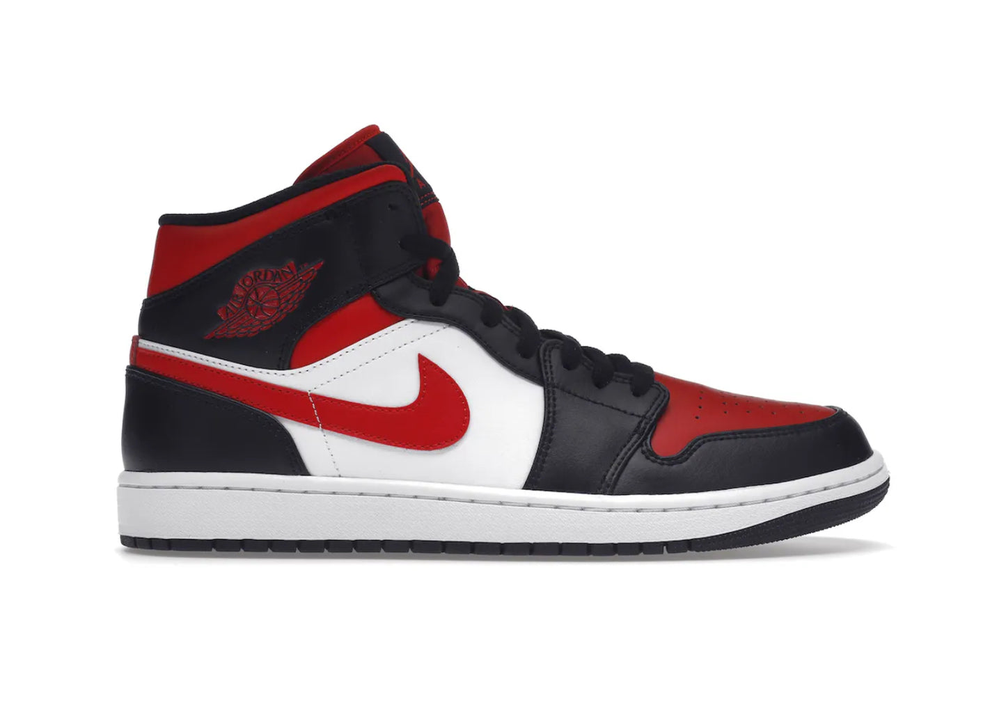 Jordan 1 Mid White Black Red (2022)