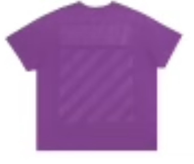 Off White Diag Tab Slim S/S Tee Orchid Orchid