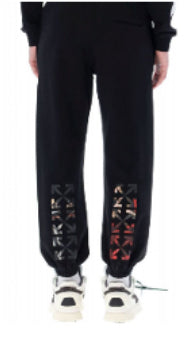Off White Caravag Paint Sweatpants Black