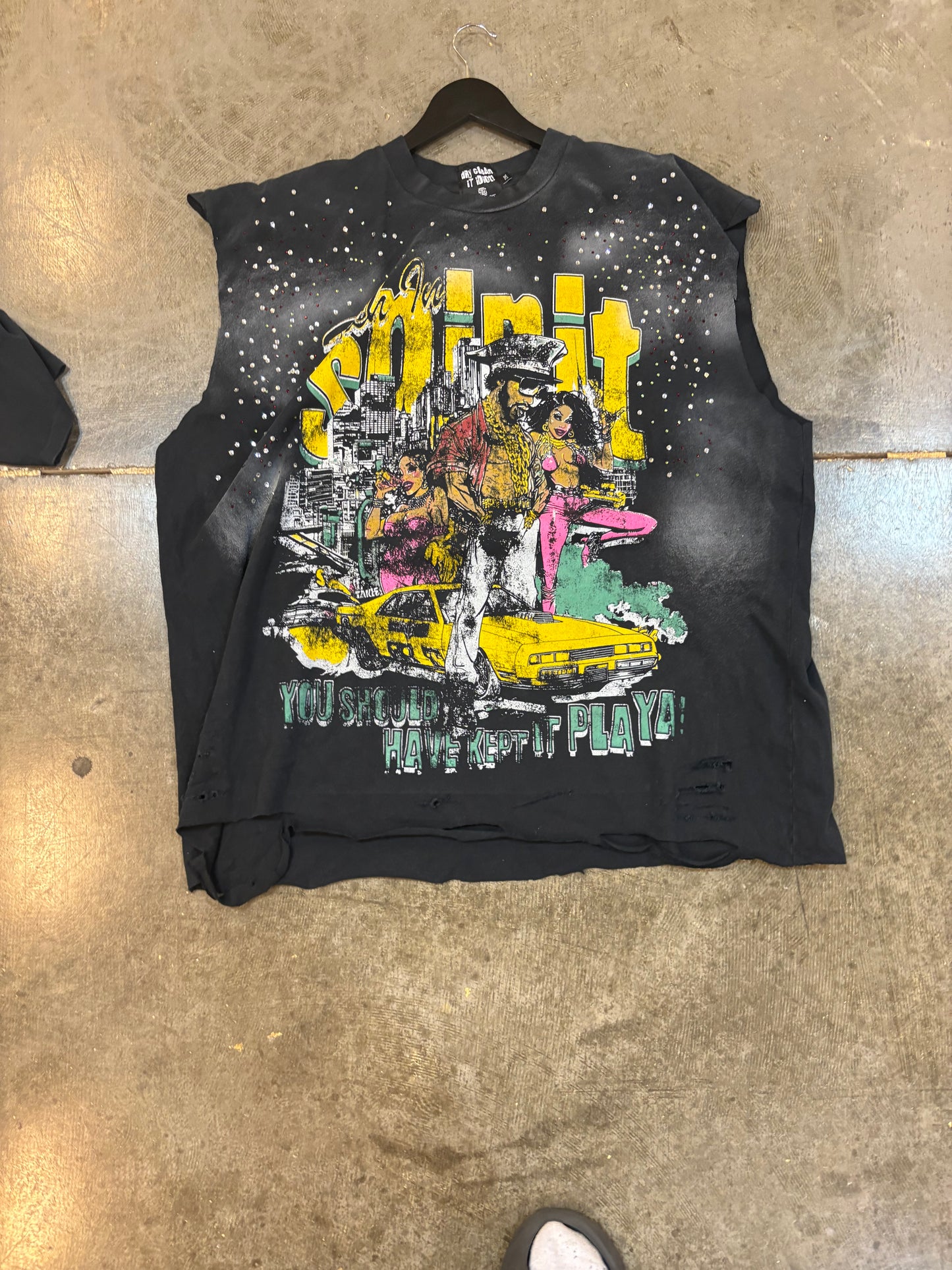 RIS Keep It Up Playa Rhinestone Sleeveless