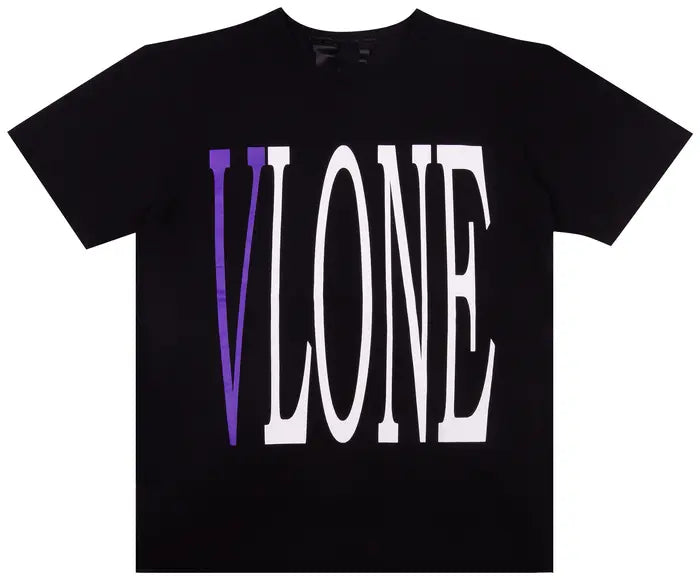 Vlone Staple Tee Black & Purple
