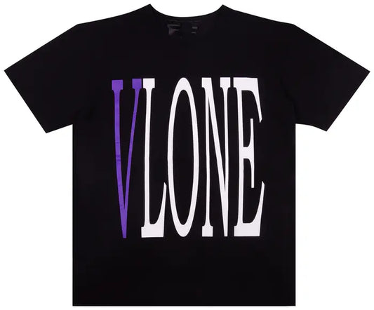 Vlone Staple Tee Black & Purple