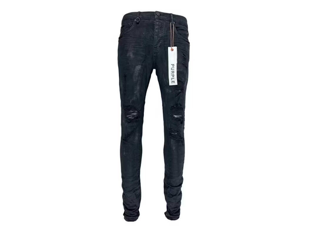 Purple Brand Black Oil Spill Jean