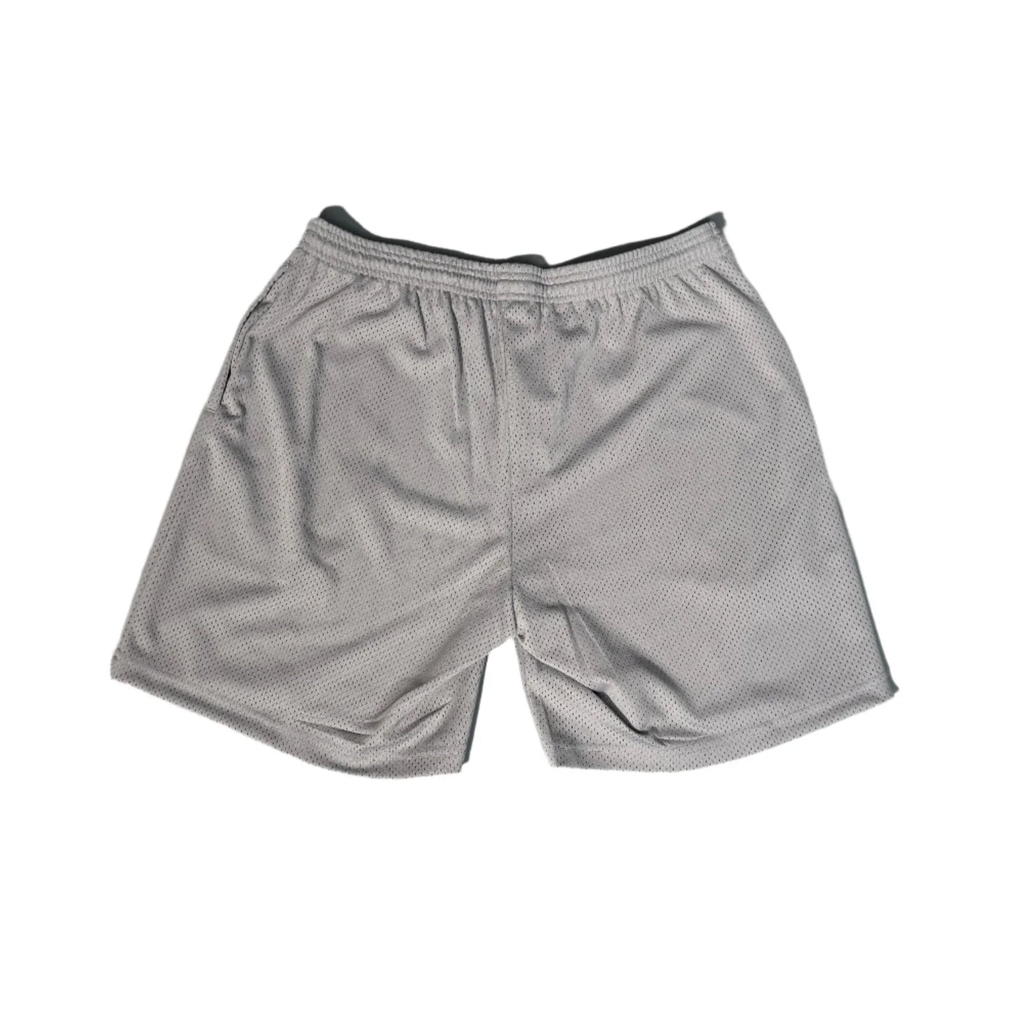 REVIVE STUDIOS MESH "OVERPRINT" MESH SHORTS GREY